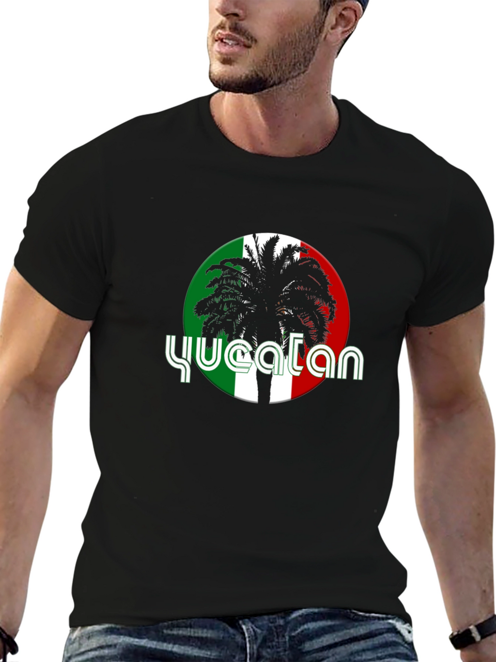 Yucatan Palm Tree Graphic T-Shirt