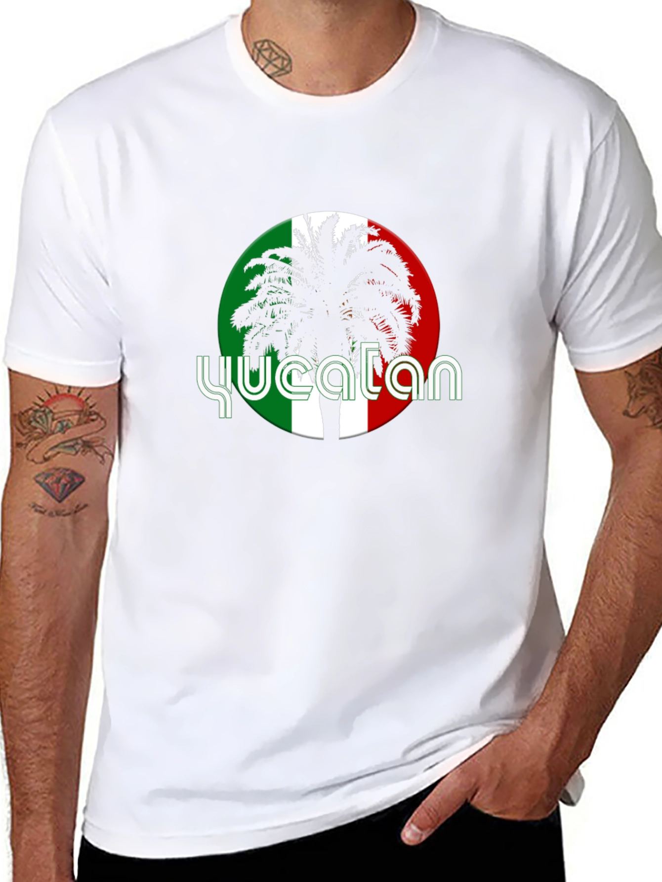 Yucatan Palm Tree Graphic T-Shirt