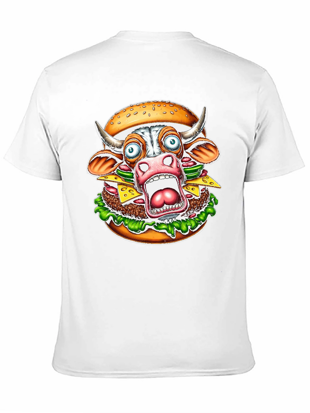 Burger Cow T-Shirt - Funny Graphic Tee