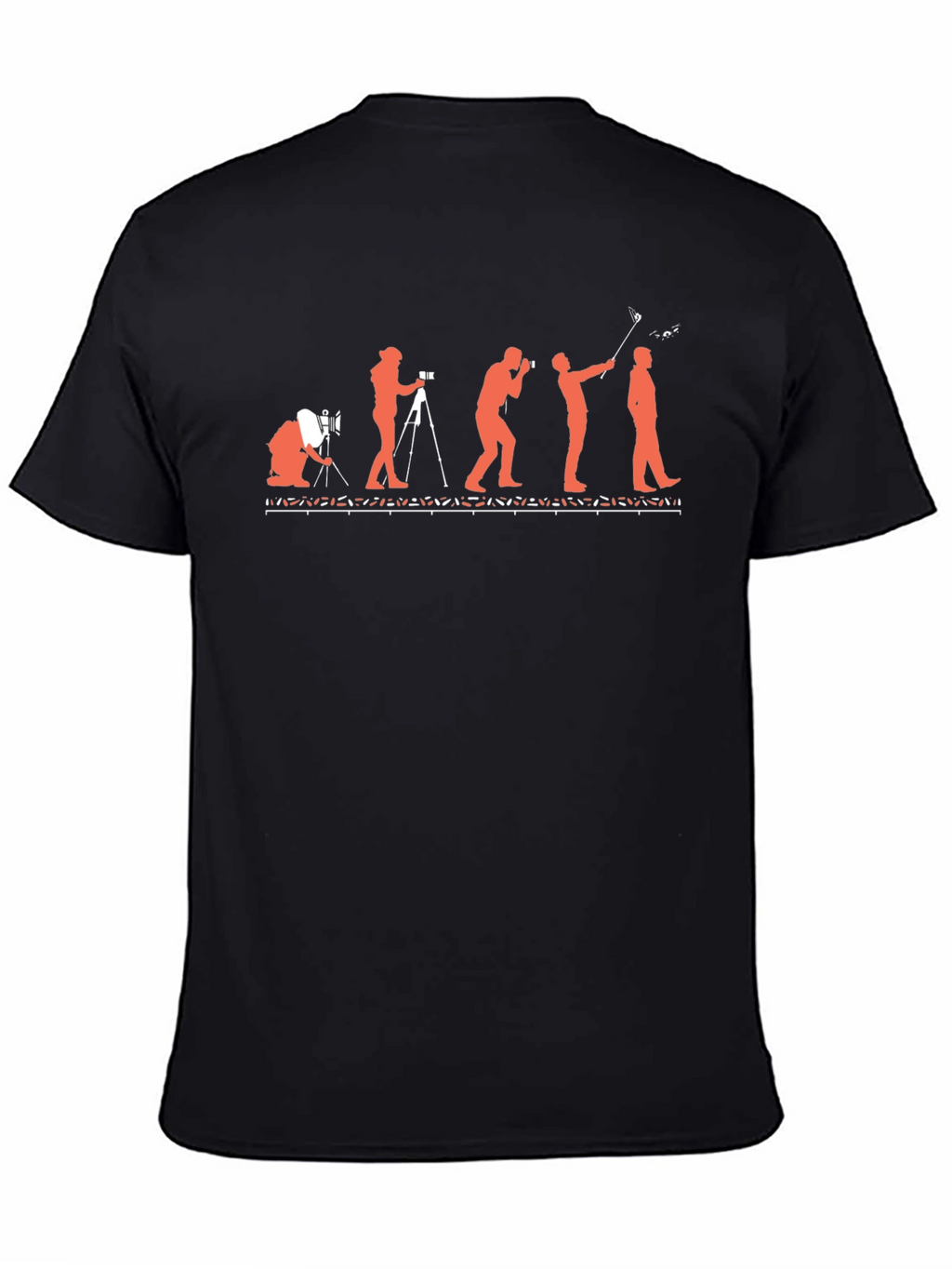 Evolution of Photography Black T-Shirt
