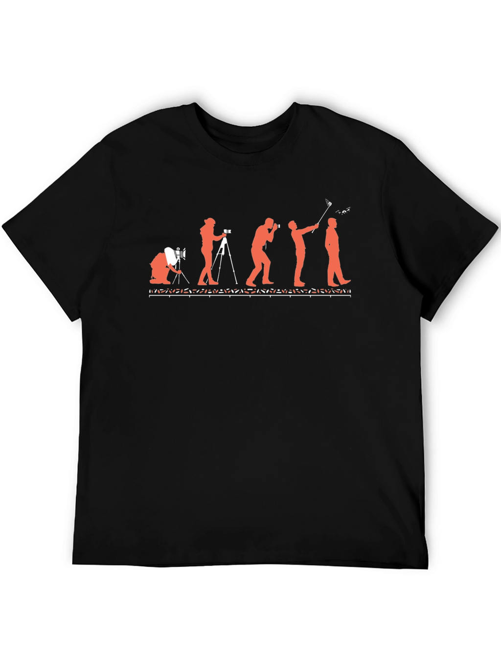 Evolution of Photography Black T-Shirt