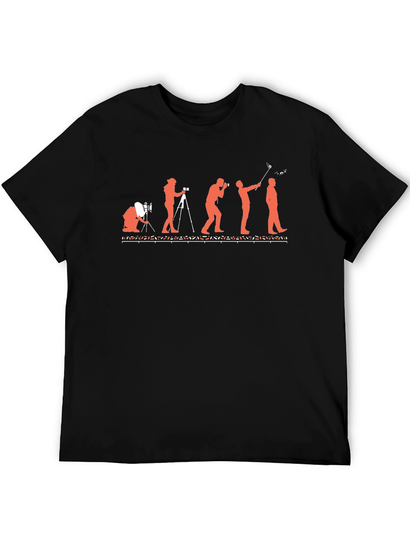 Evolution of Photography Black T-Shirt