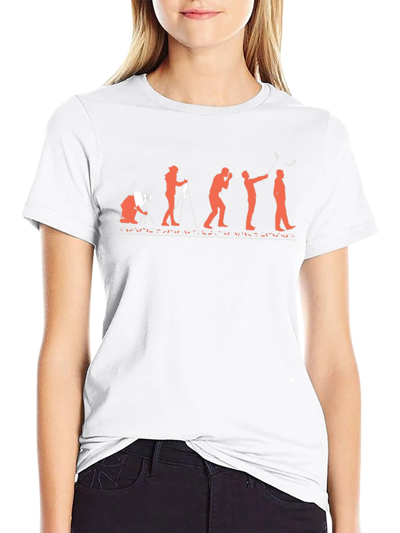 Evolution of Photography Black T-Shirt