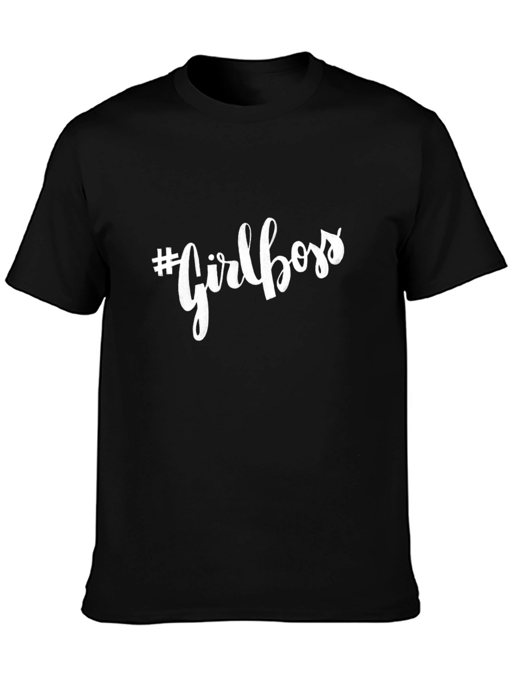 #Girlboss Black Graphic Tee - Empowering Statement Shirt