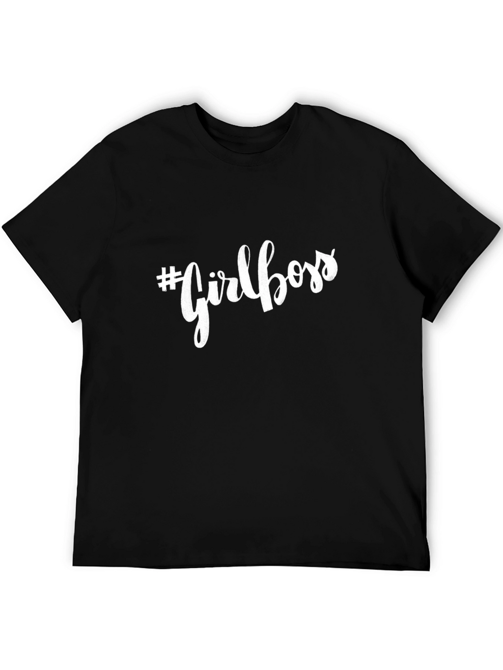 #Girlboss Black Graphic Tee - Empowering Statement Shirt