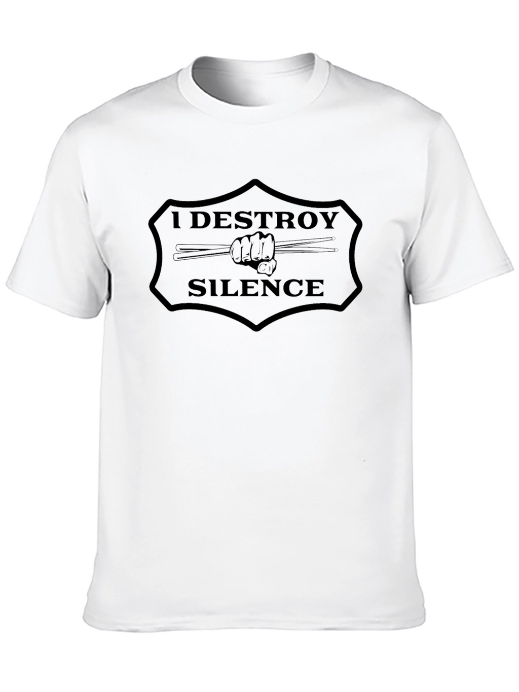 I Destroy Silence Drummer T-Shirt