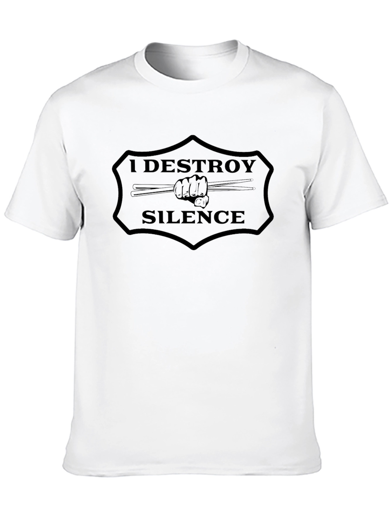 I Destroy Silence Drummer T-Shirt