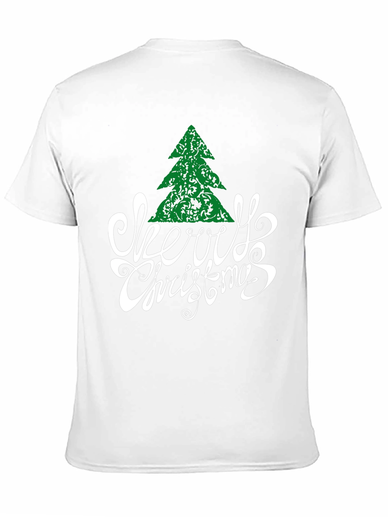 Festive Merry Christmas Tree Graphic Tee