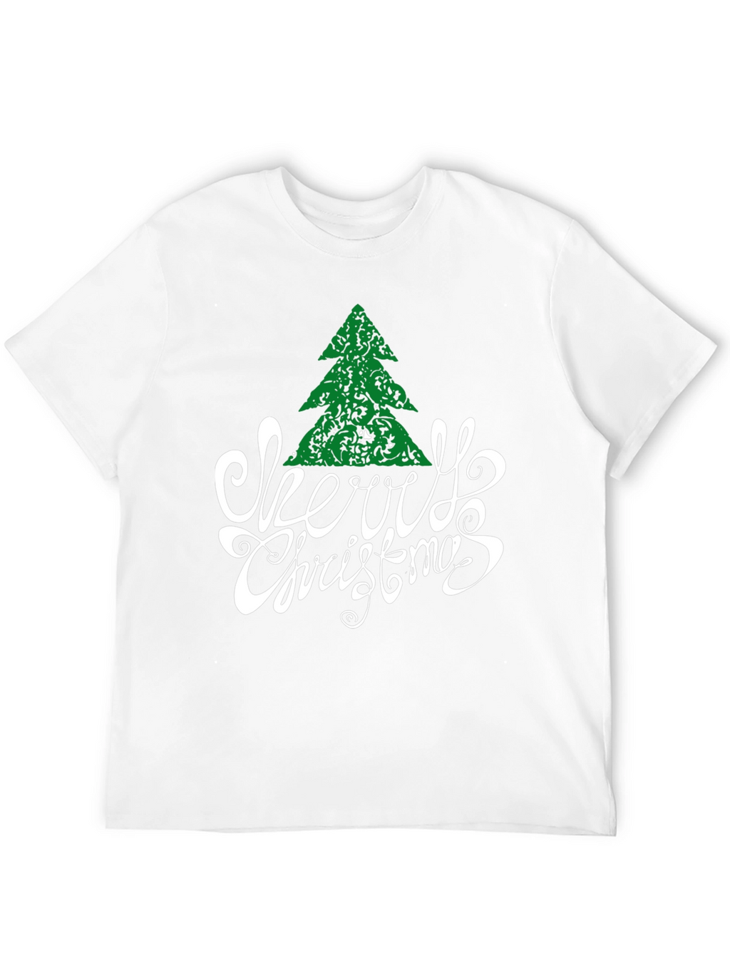 Festive Merry Christmas Tree Graphic Tee