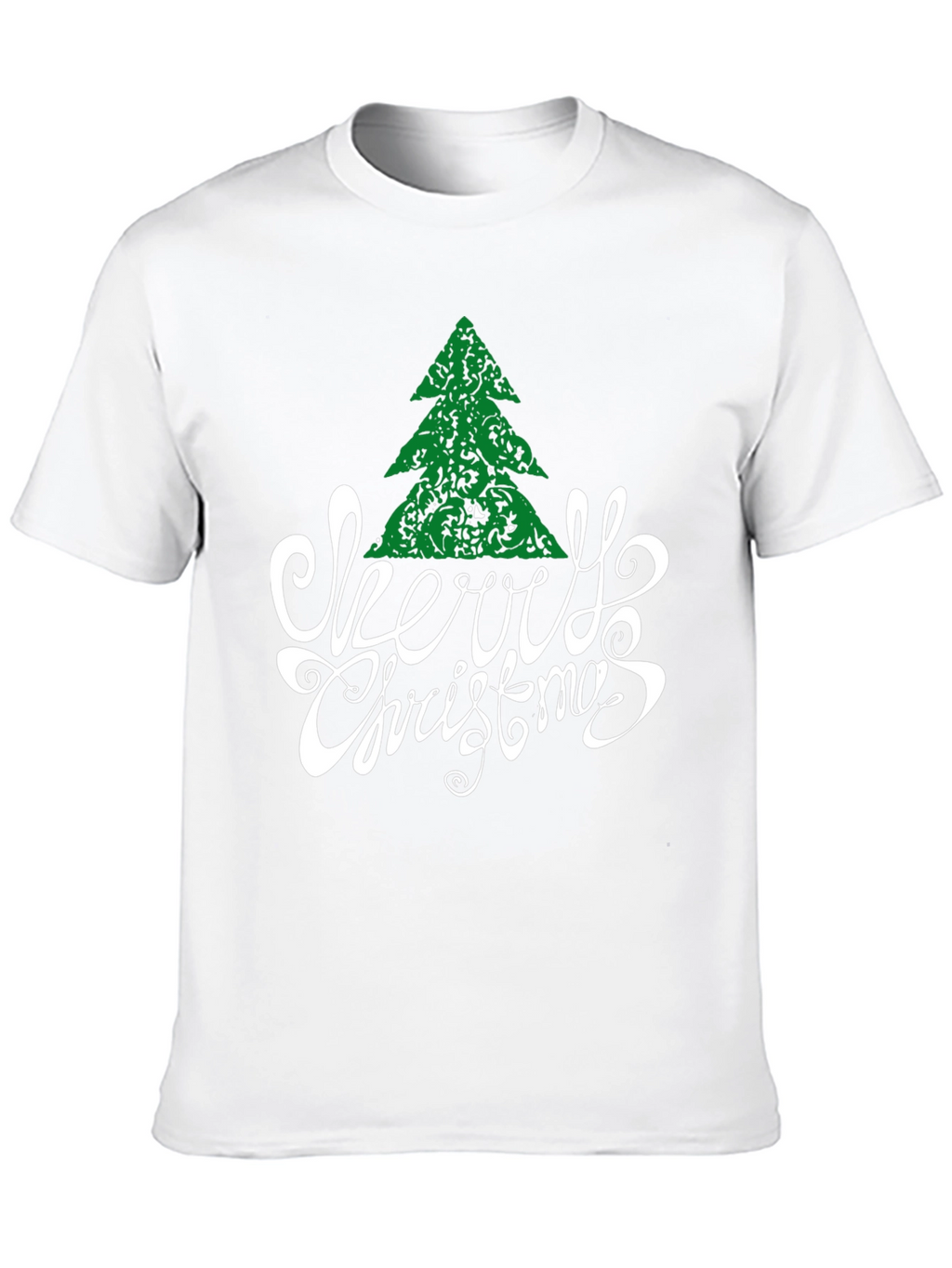 Festive Merry Christmas Tree Graphic Tee