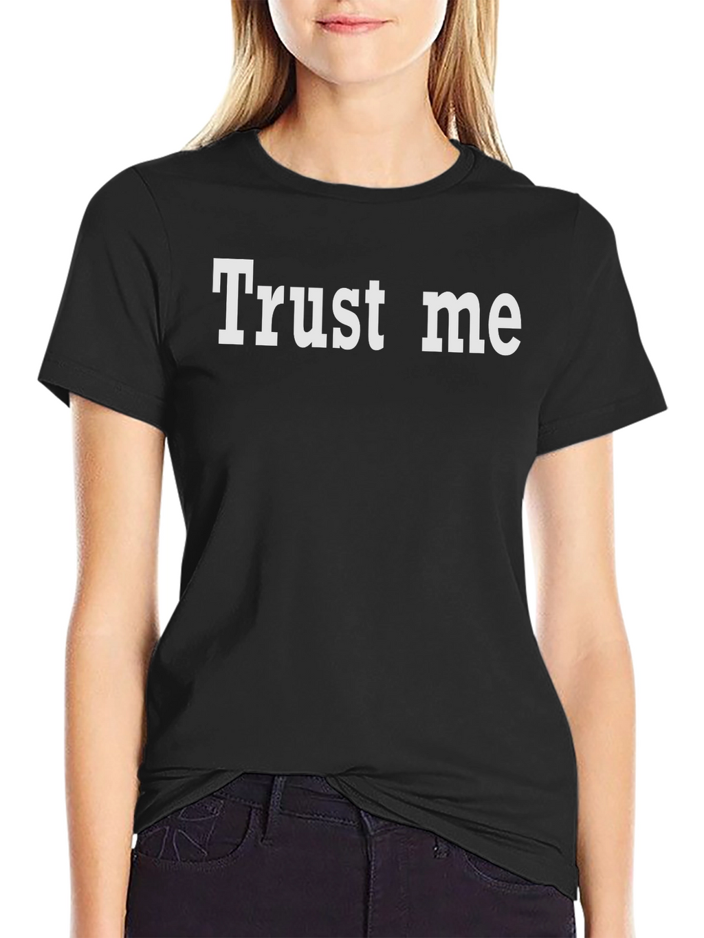 Trust Me Graphic Tee - Classic Black T-Shirt