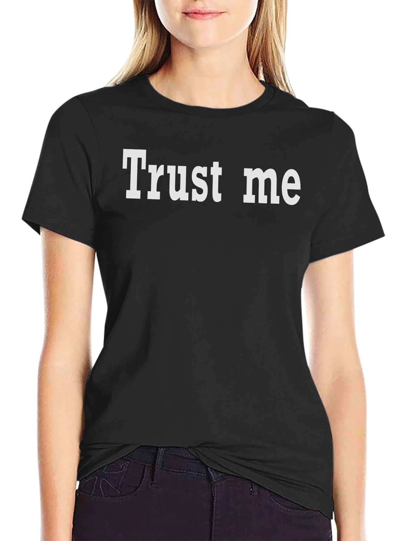 Trust Me Graphic Tee - Classic Black T-Shirt