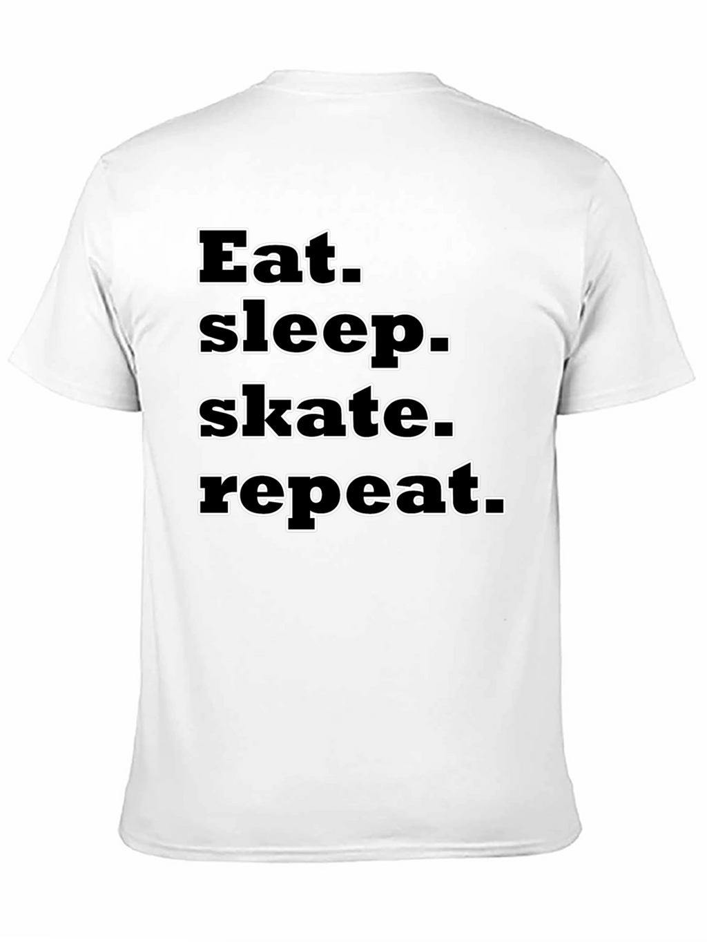 Eat Sleep Skate Repeat Black T-Shirt