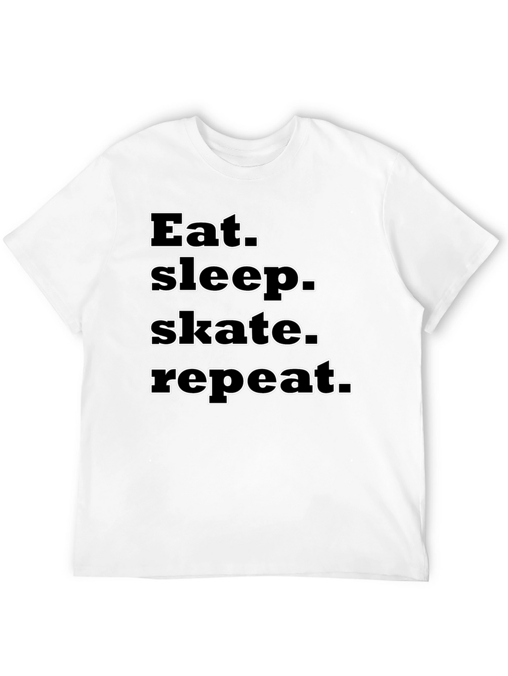 Eat Sleep Skate Repeat Black T-Shirt