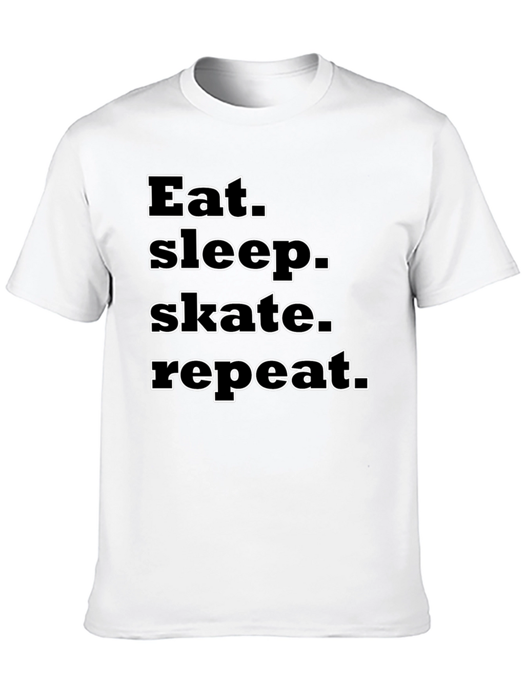 Eat Sleep Skate Repeat Black T-Shirt