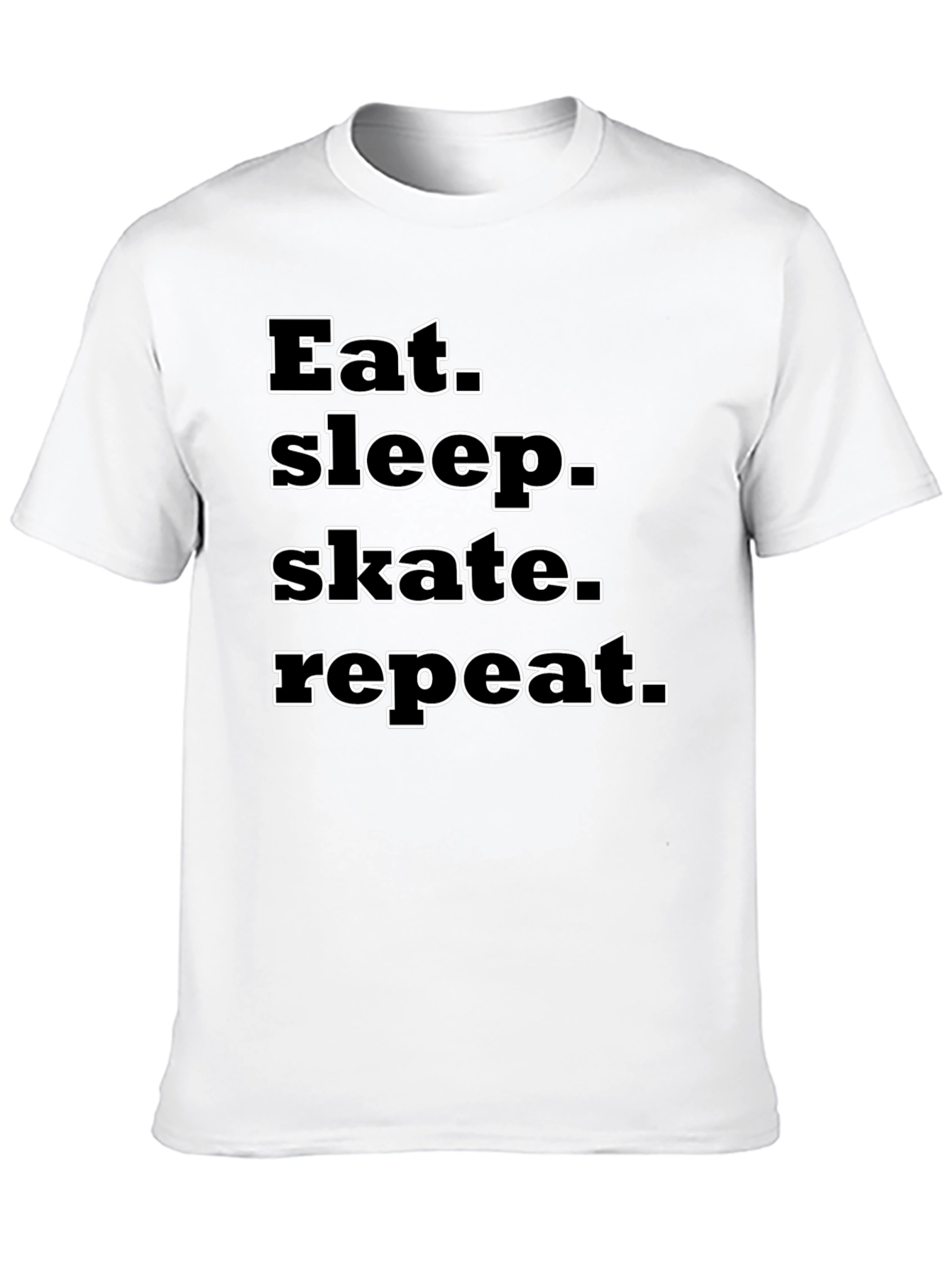 Eat Sleep Skate Repeat Black T-Shirt