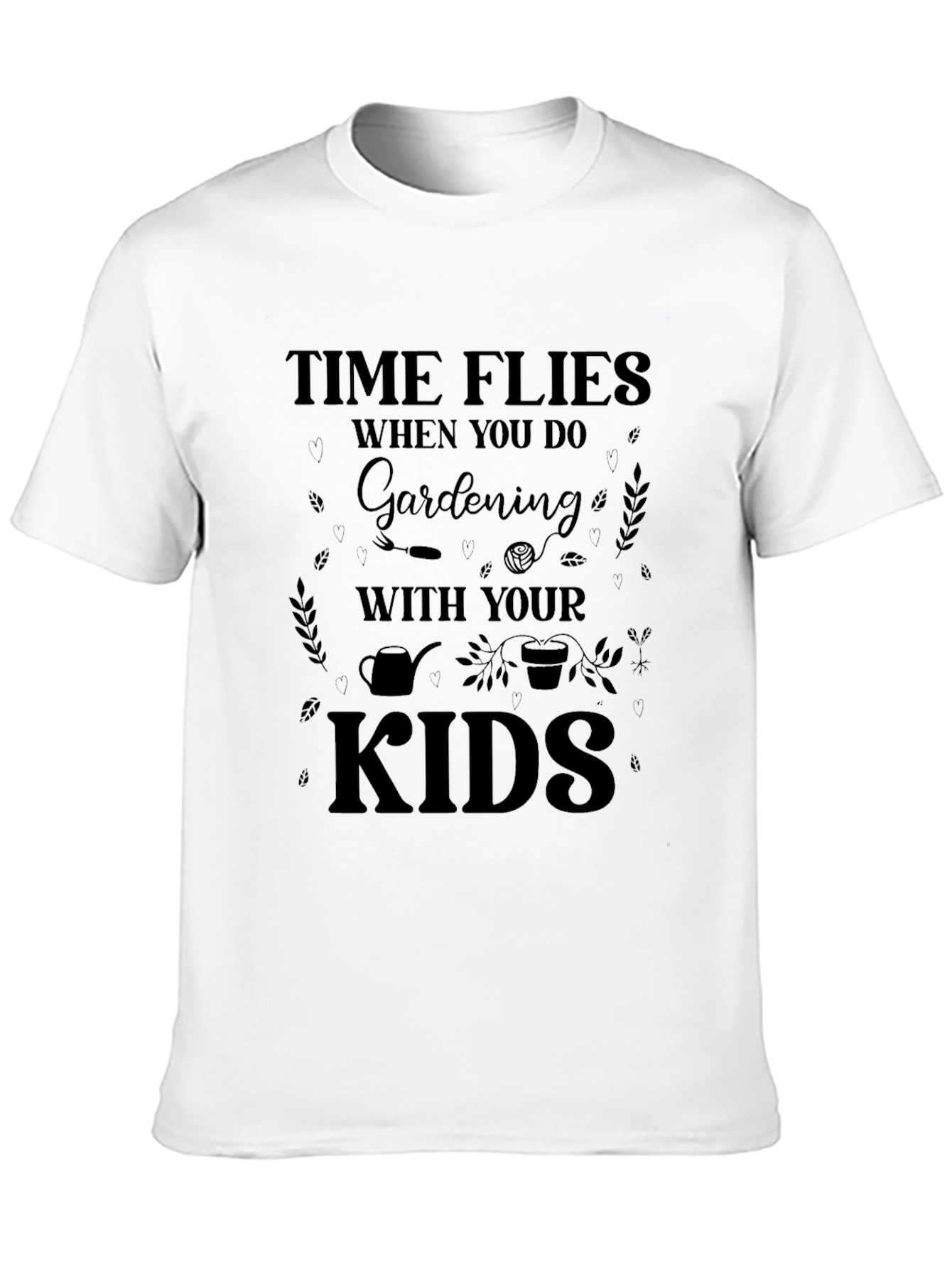 Gardening with Kids Black T-Shirt