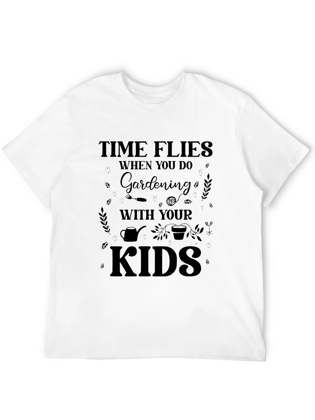 Gardening with Kids Black T-Shirt