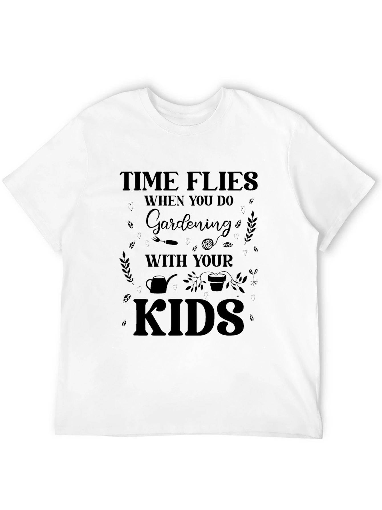 Gardening with Kids Black T-Shirt