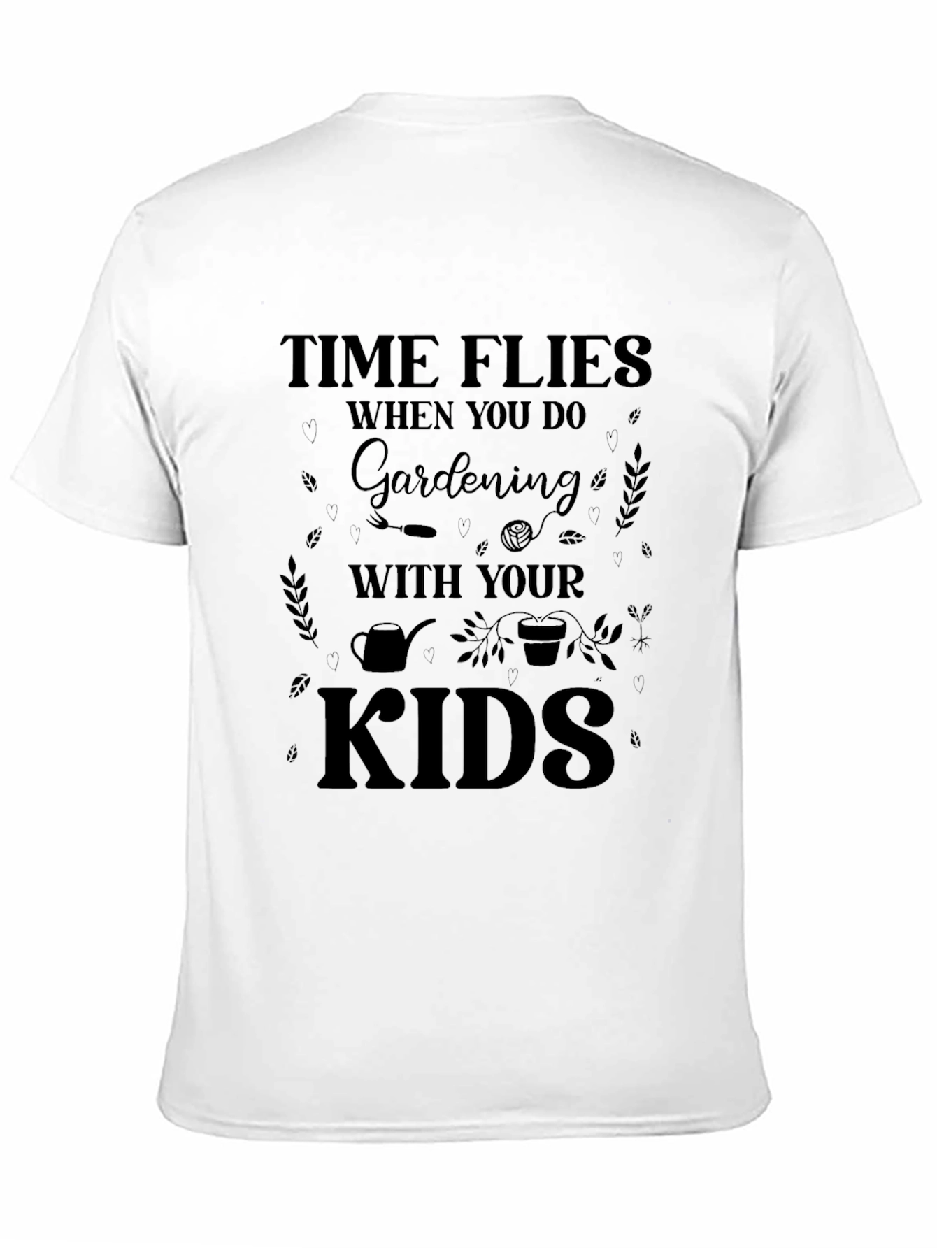 Gardening with Kids Black T-Shirt