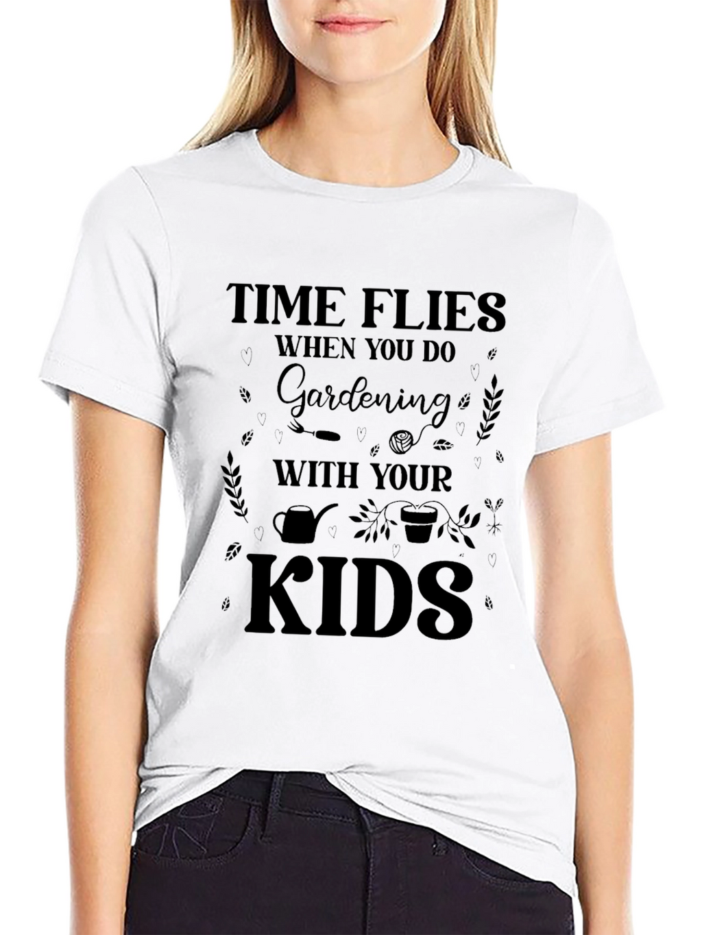 Gardening with Kids Black T-Shirt