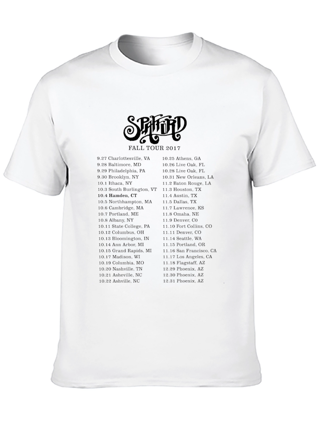 Spafford Fall Tour 2017 T-Shirt