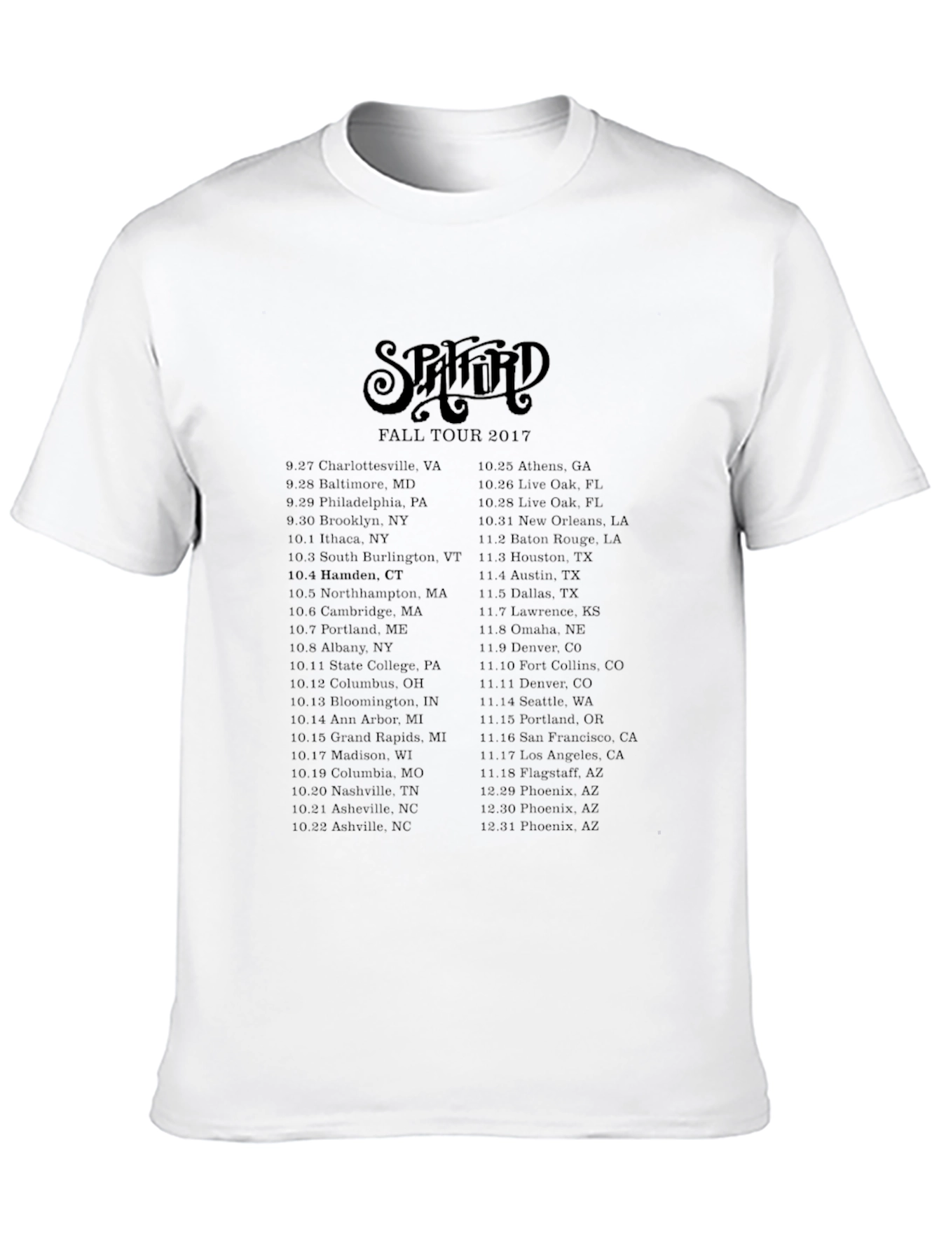 Spafford Fall Tour 2017 T-Shirt