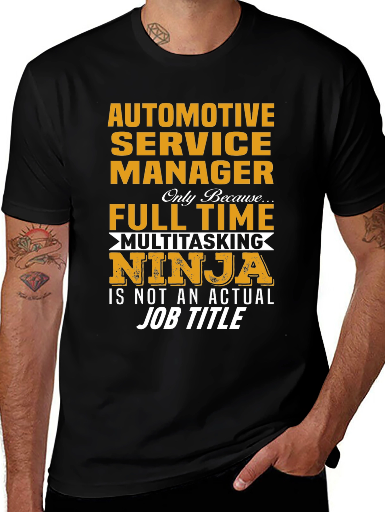 Automotive Service Manager Ninja T-Shirt