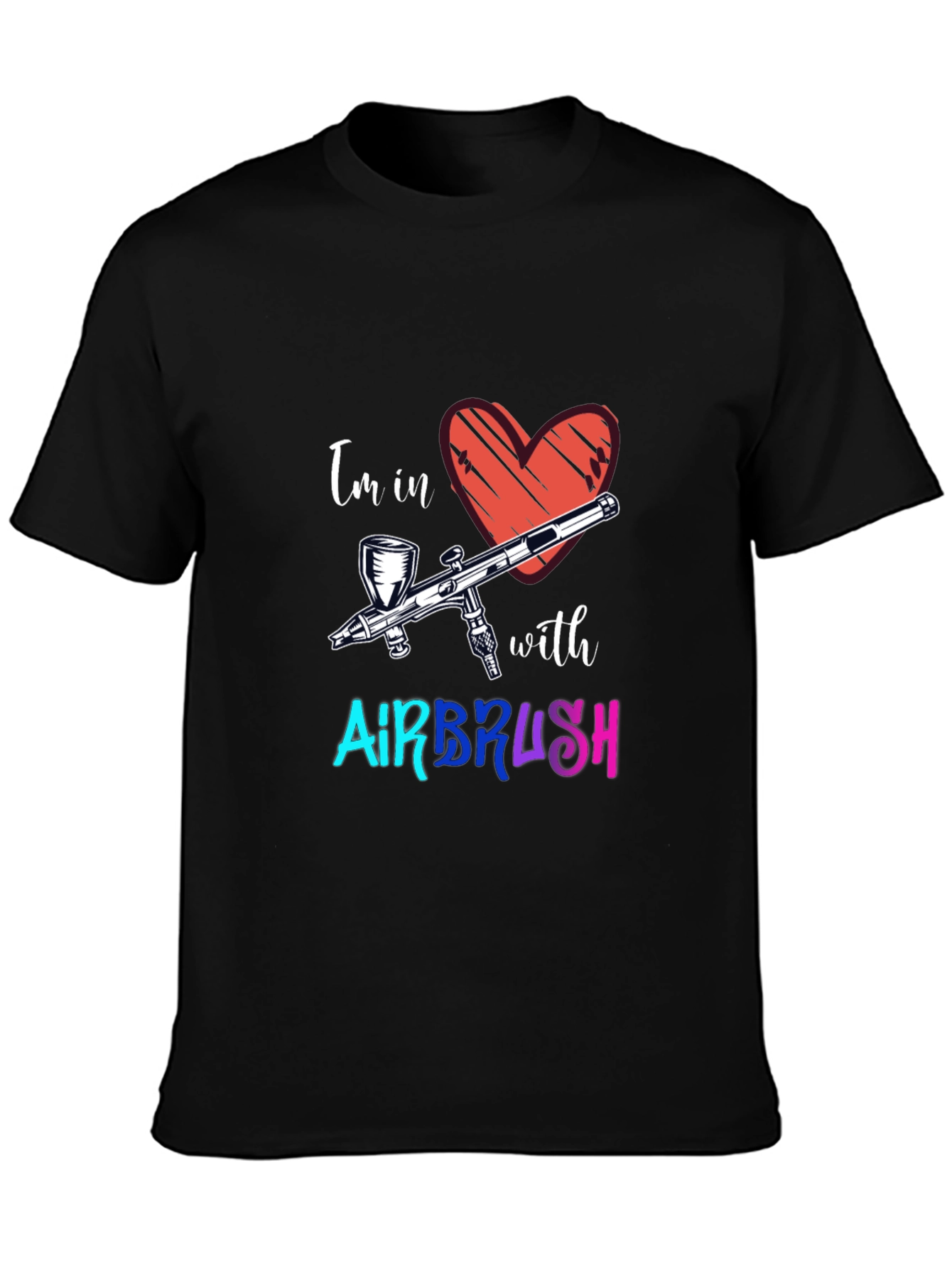Airbrush Love Graphic Tee - Cool Artist Shirt