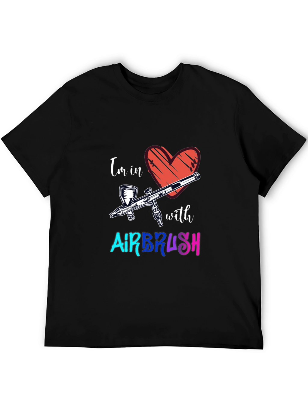 Airbrush Love Graphic Tee - Cool Artist Shirt