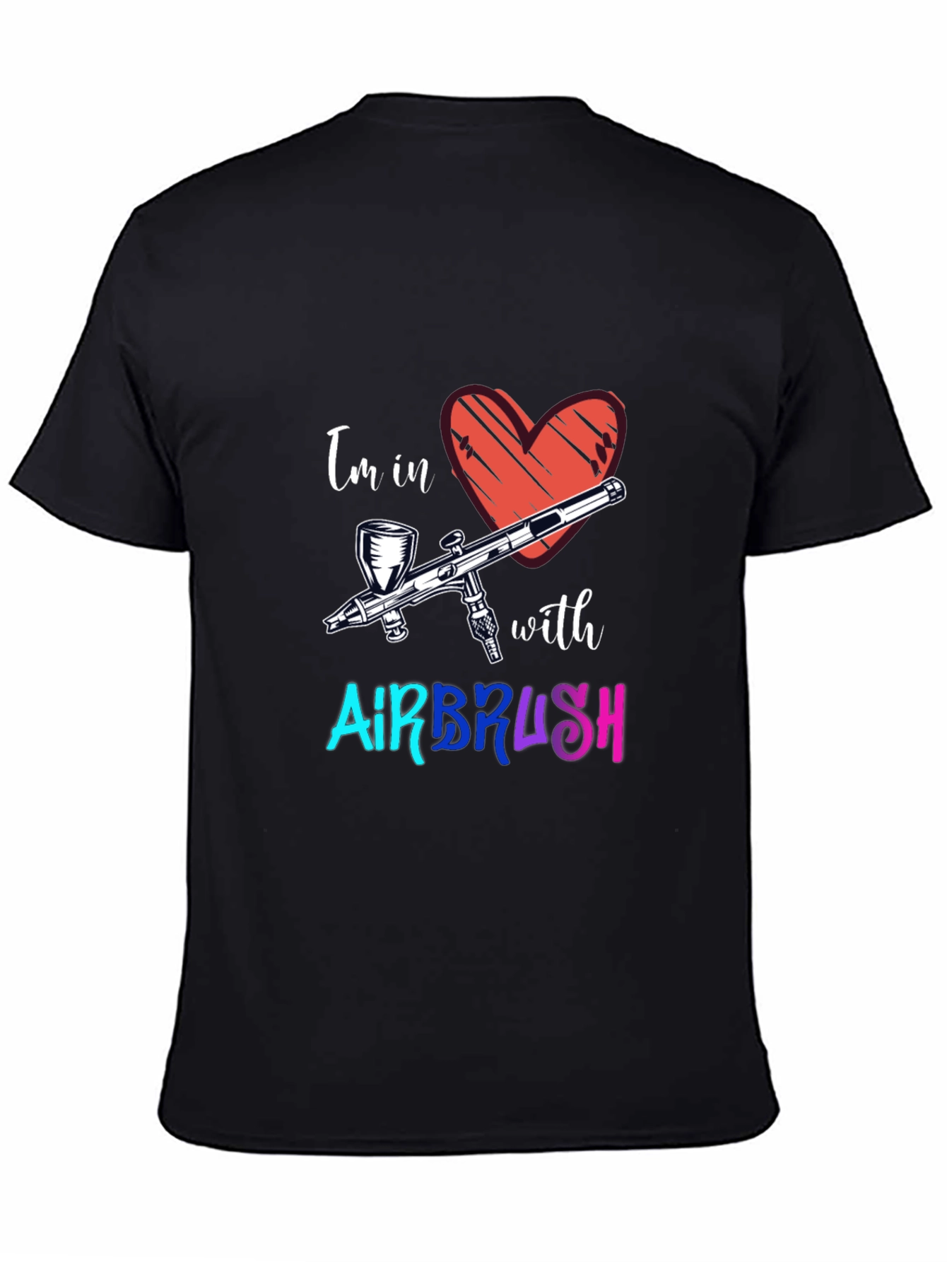 Airbrush Love Graphic Tee - Cool Artist Shirt