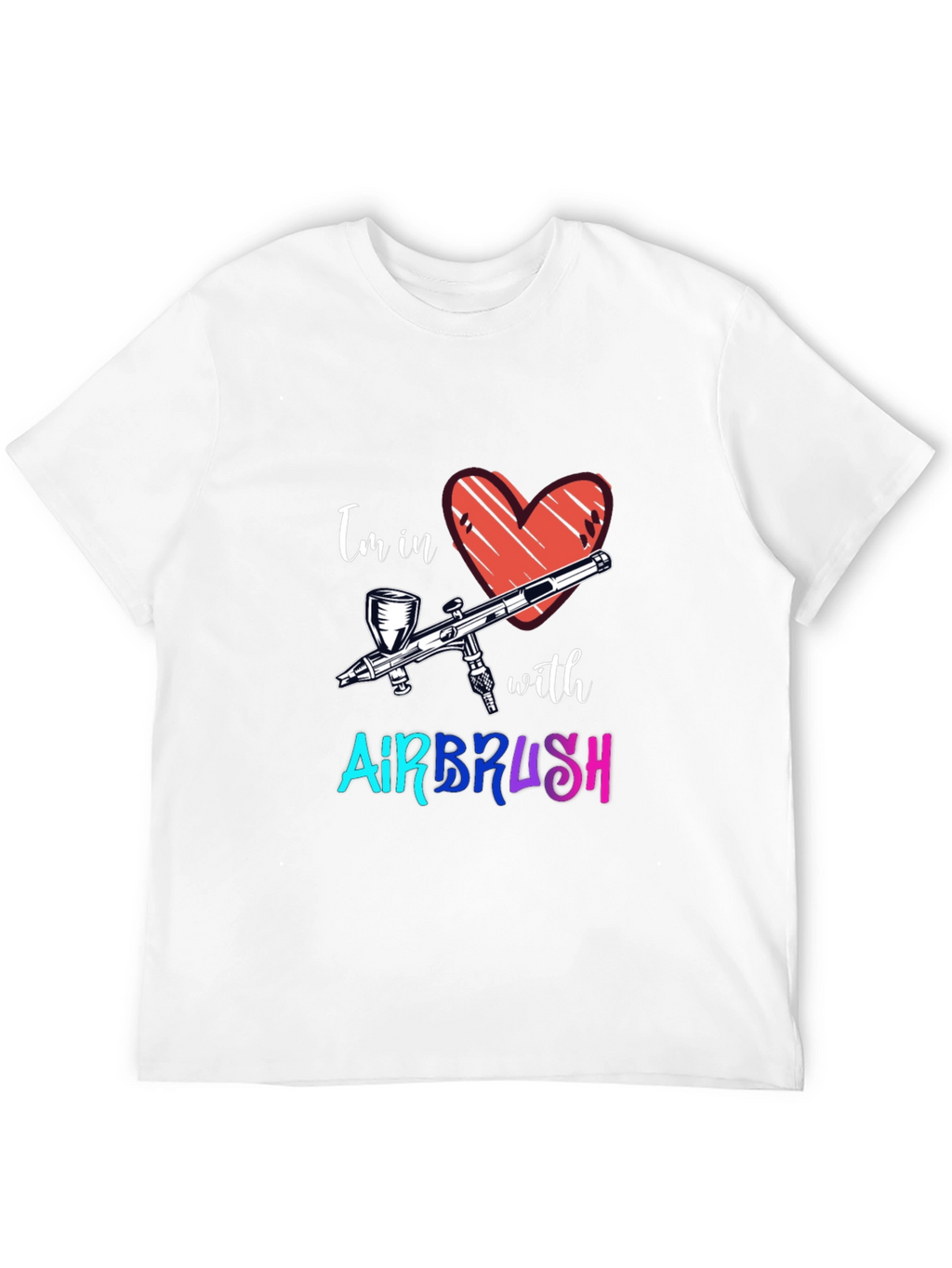 Airbrush Love Graphic Tee - Cool Artist Shirt