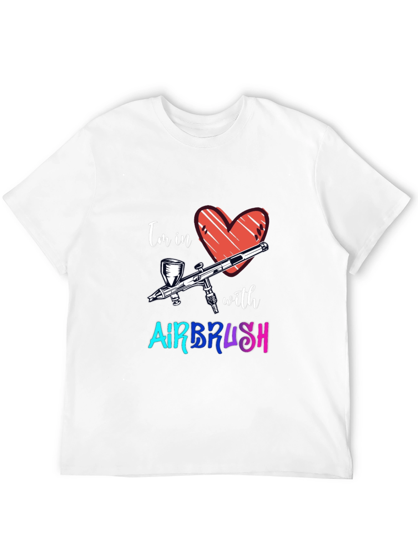 Airbrush Love Graphic Tee - Cool Artist Shirt