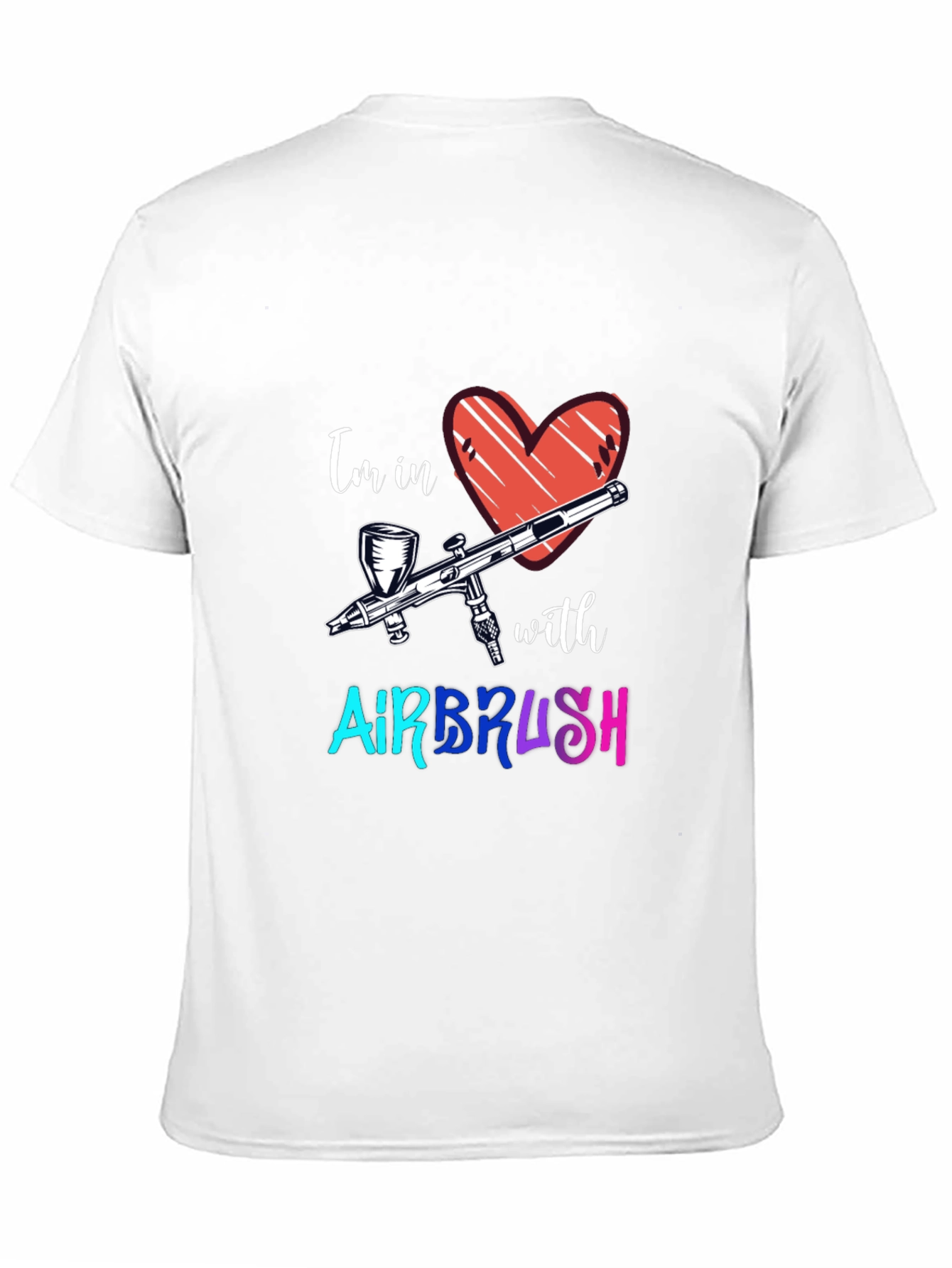 Airbrush Love Graphic Tee - Cool Artist Shirt