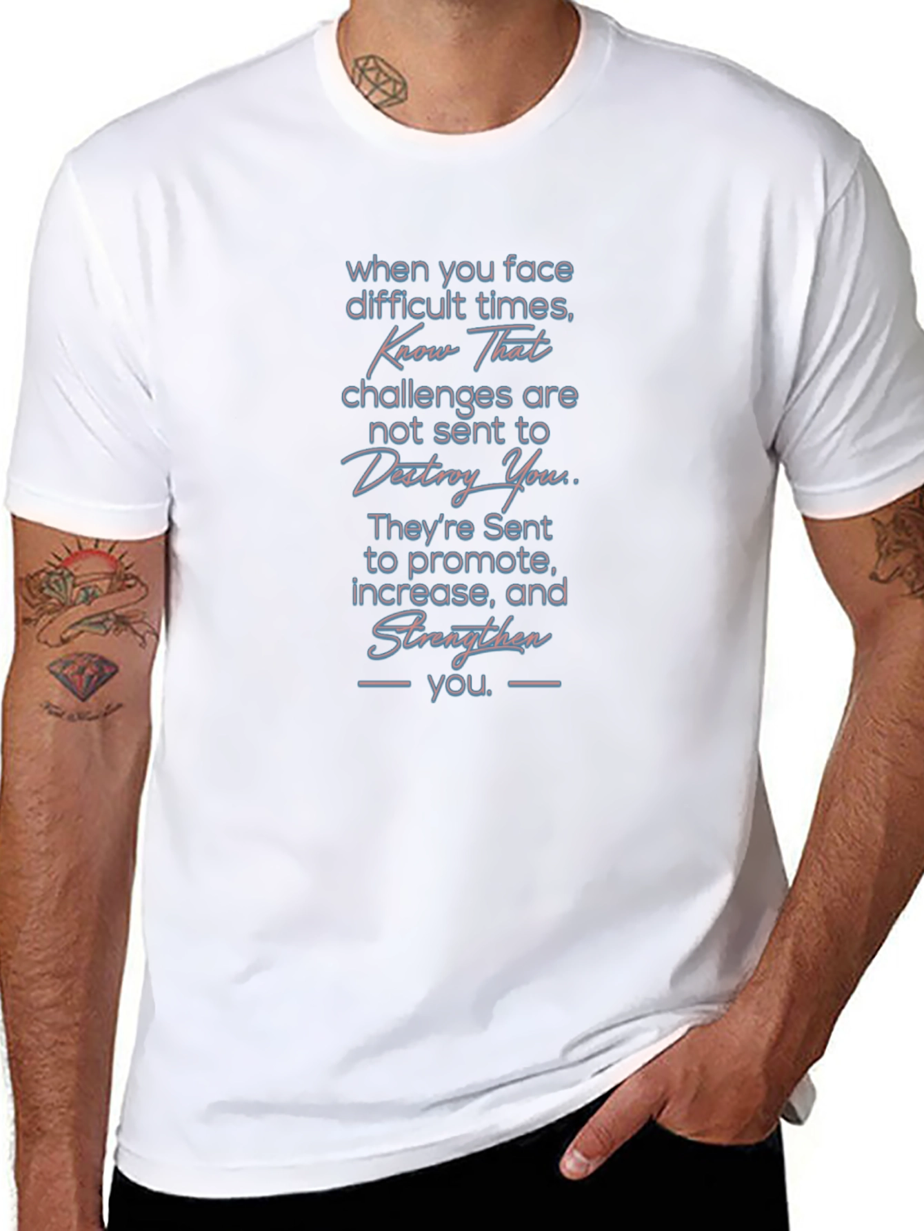 Inspirational Message Graphic T-Shirt