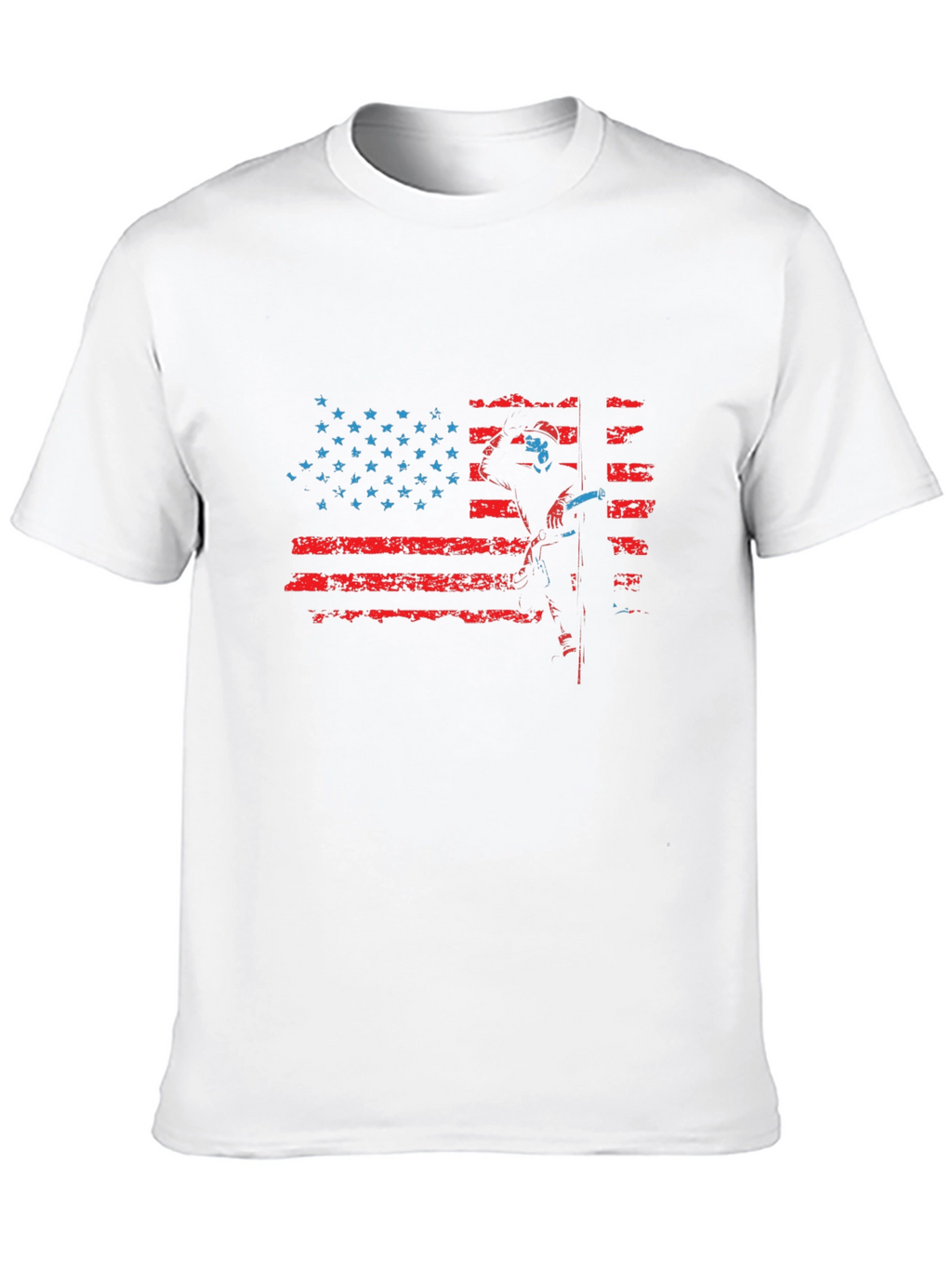Patriotic Firefighter American Flag T-Shirt