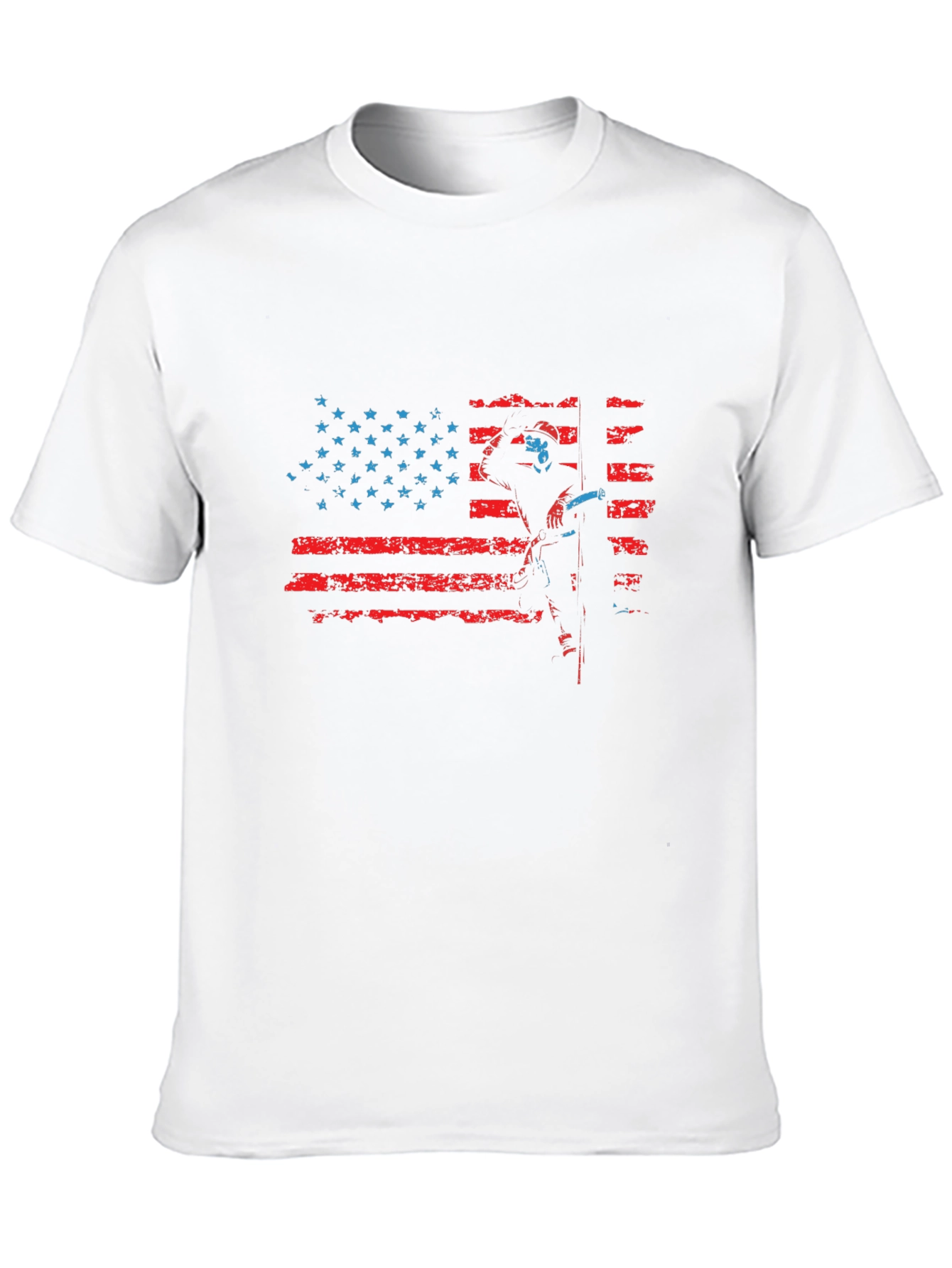 Patriotic Firefighter American Flag T-Shirt