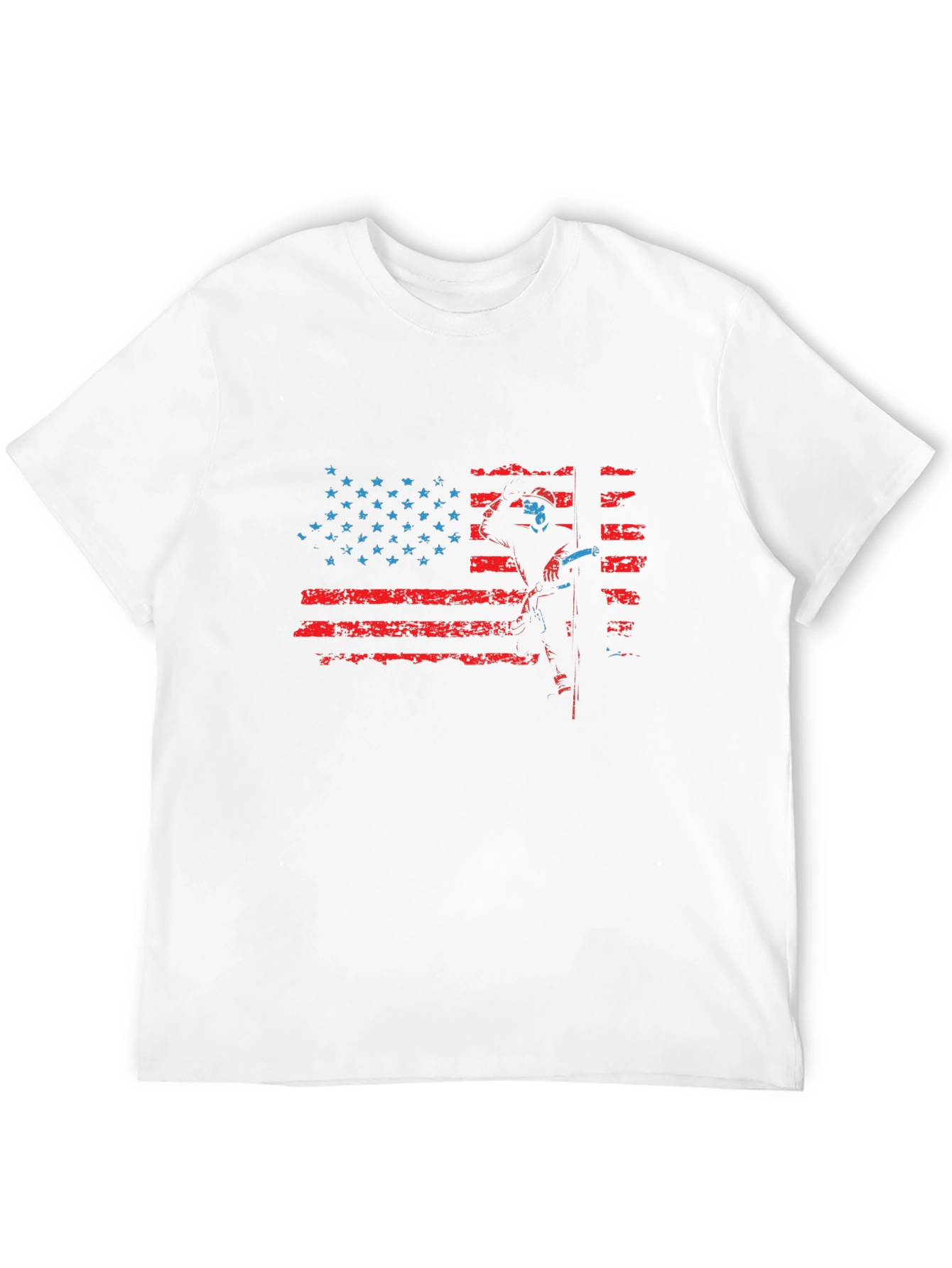 Patriotic Firefighter American Flag T-Shirt