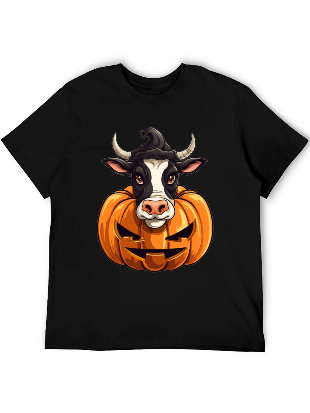 Halloween Cow Pumpkin T-Shirt