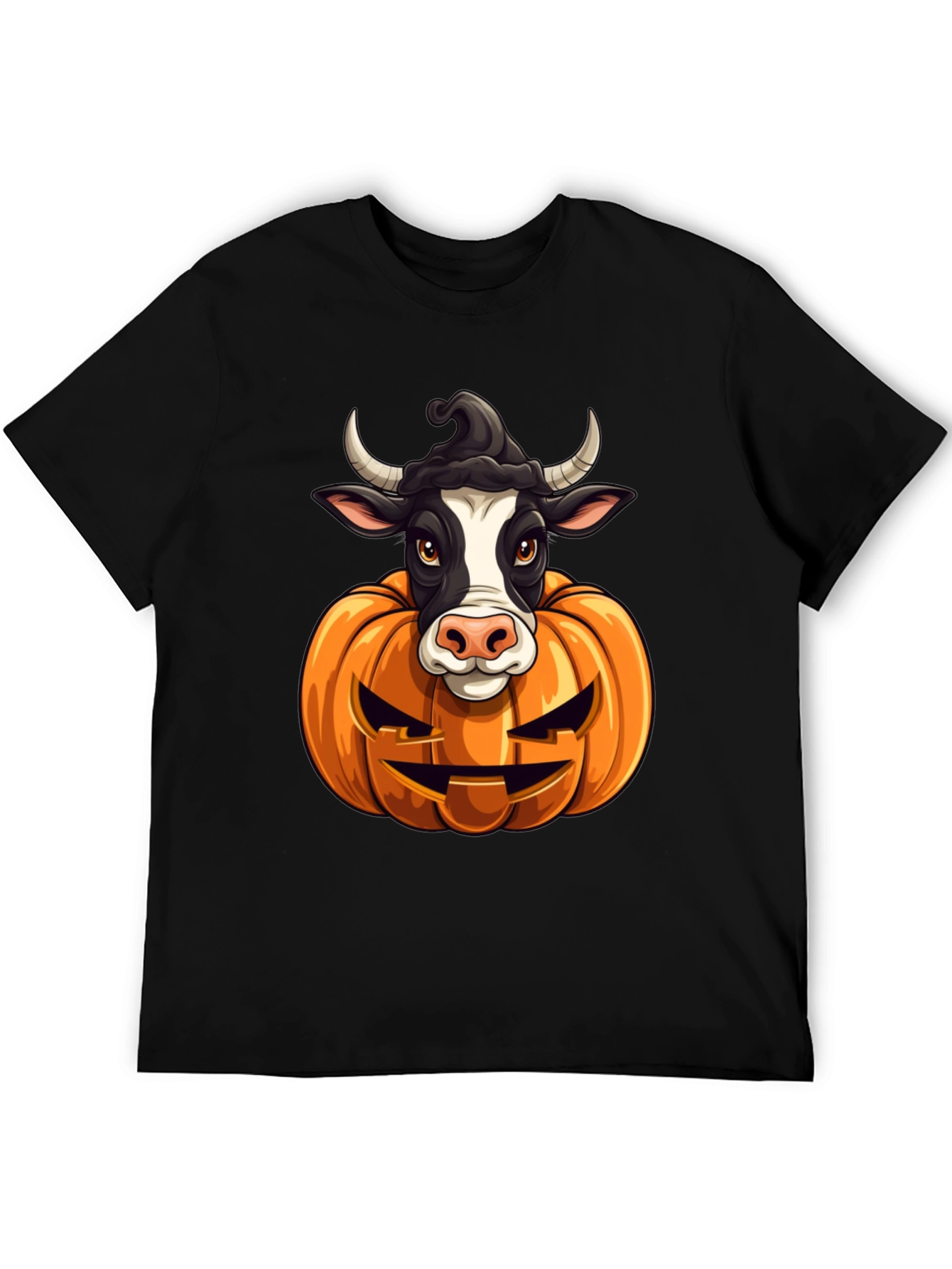 Halloween Cow Pumpkin T-Shirt