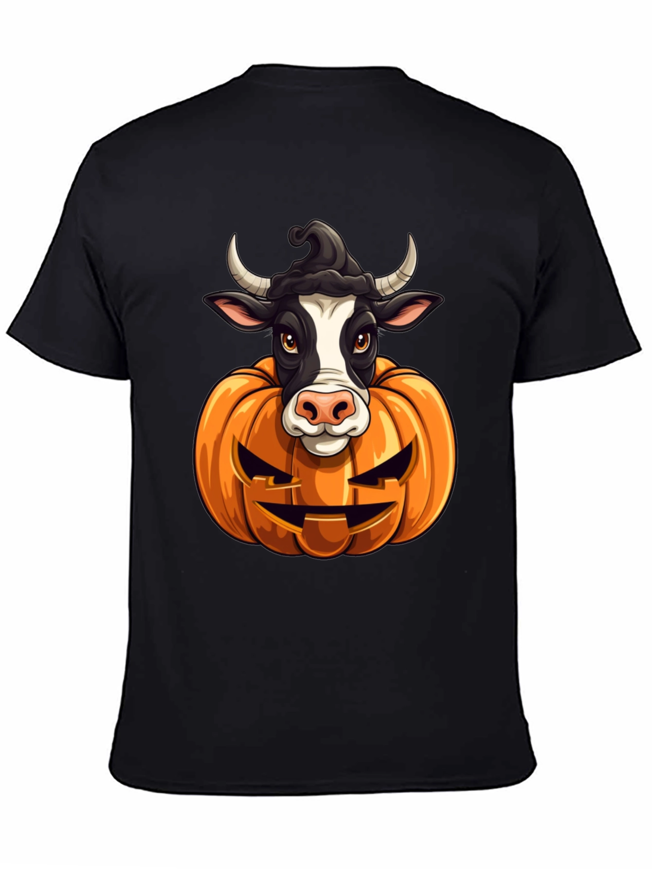 Halloween Cow Pumpkin T-Shirt
