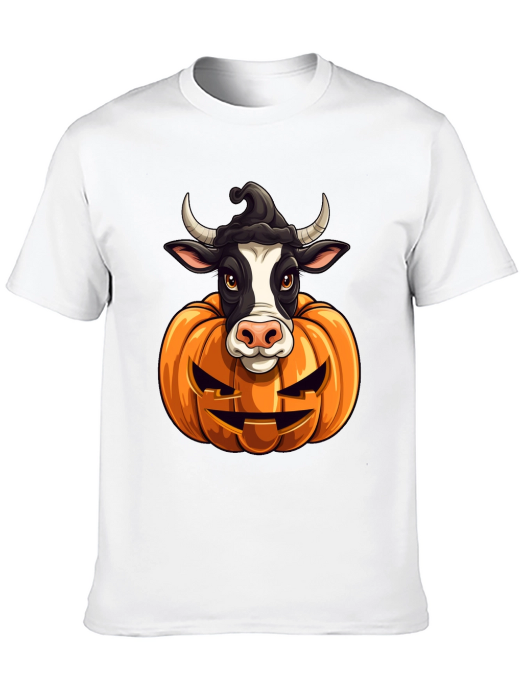 Halloween Cow Pumpkin T-Shirt
