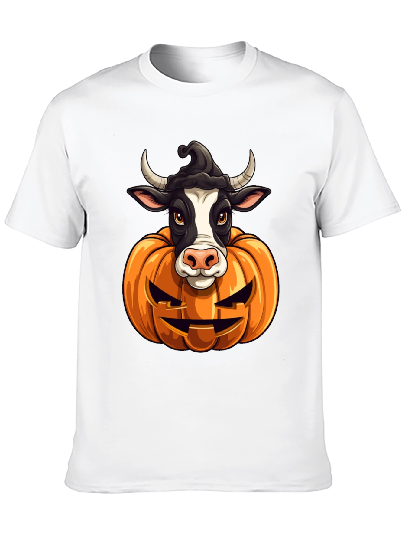 Halloween Cow Pumpkin T-Shirt
