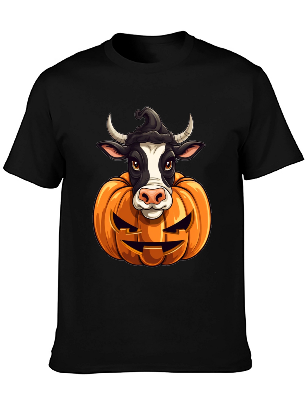 Halloween Cow Pumpkin T-Shirt