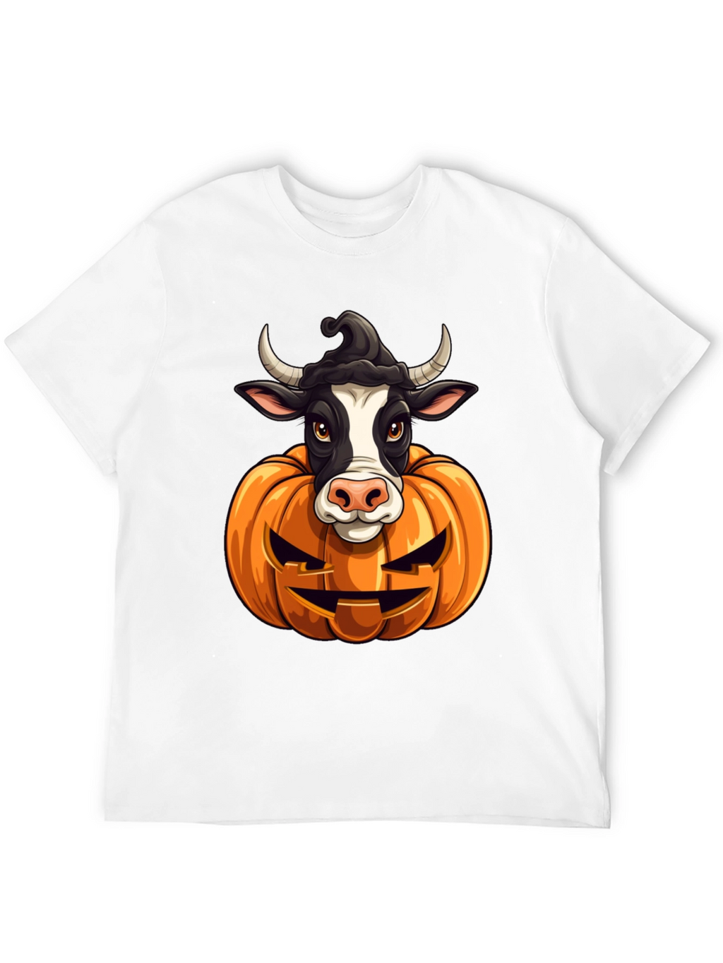 Halloween Cow Pumpkin T-Shirt