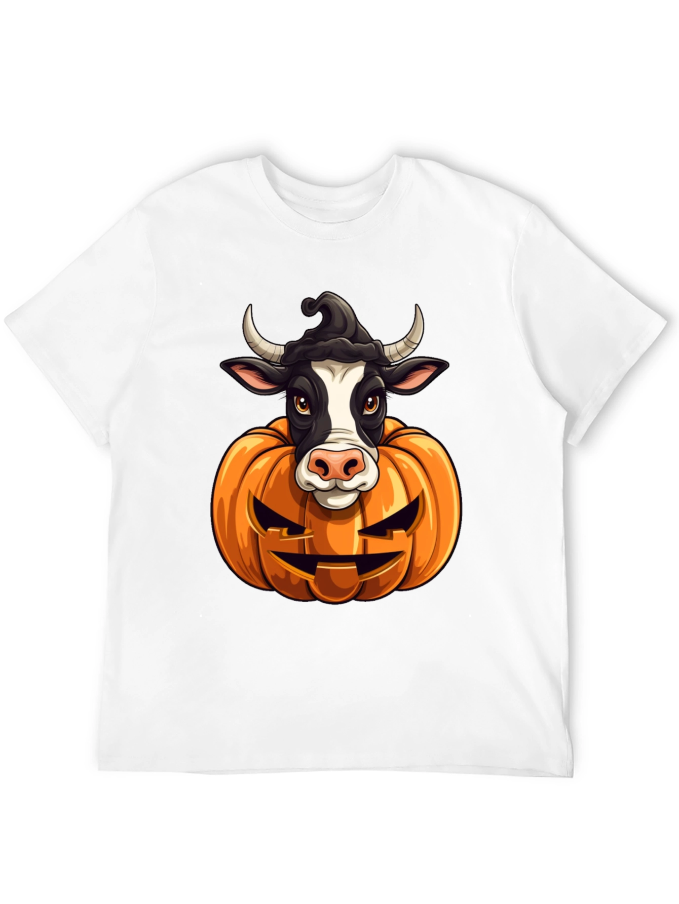 Halloween Cow Pumpkin T-Shirt