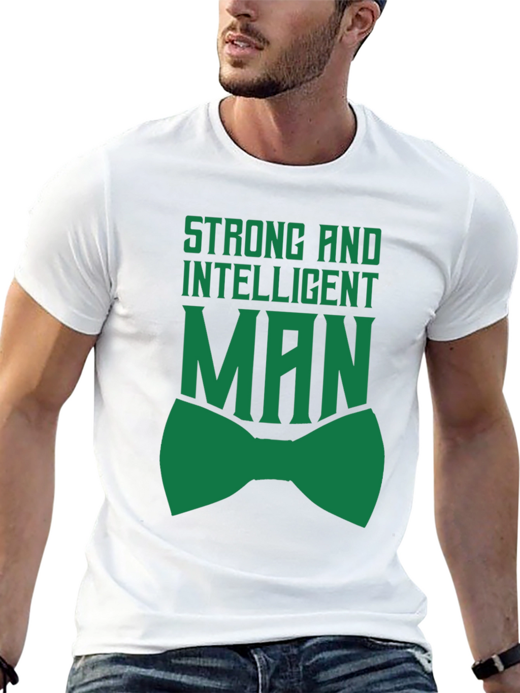 Strong Intelligent Man T-Shirt Black