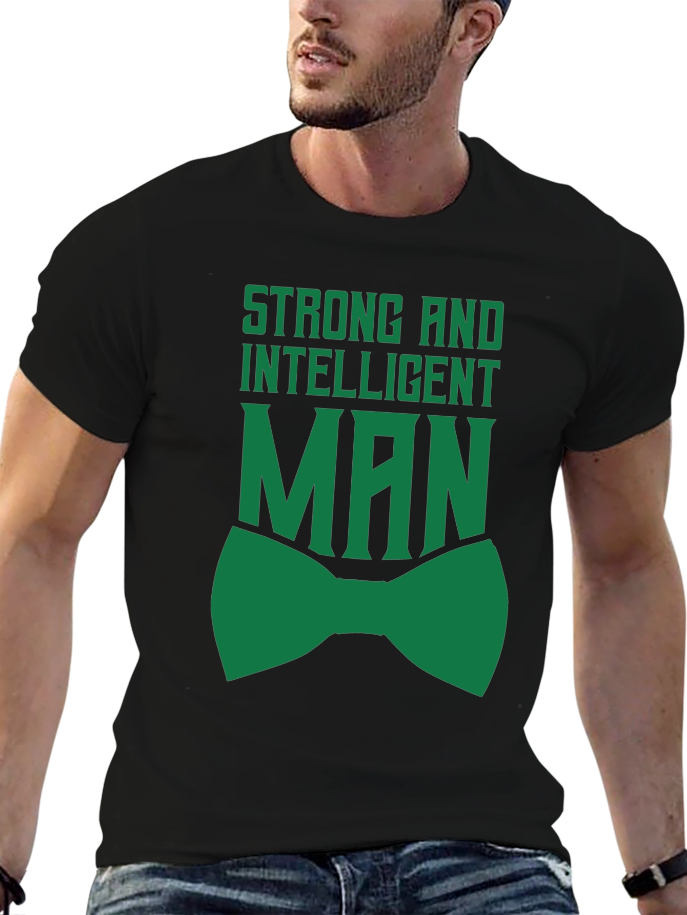 Strong Intelligent Man T-Shirt Black
