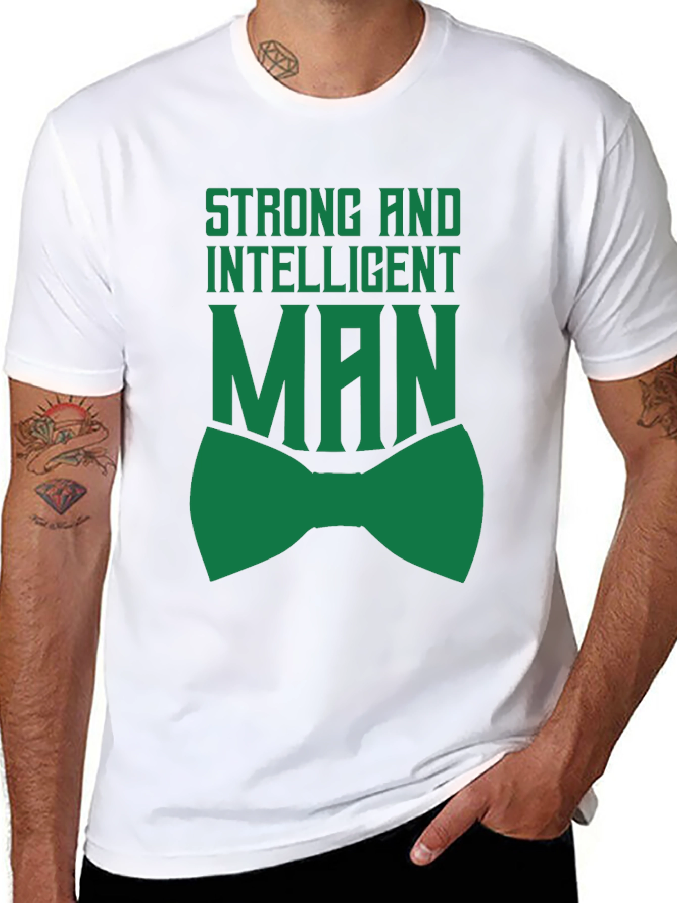 Strong Intelligent Man T-Shirt Black