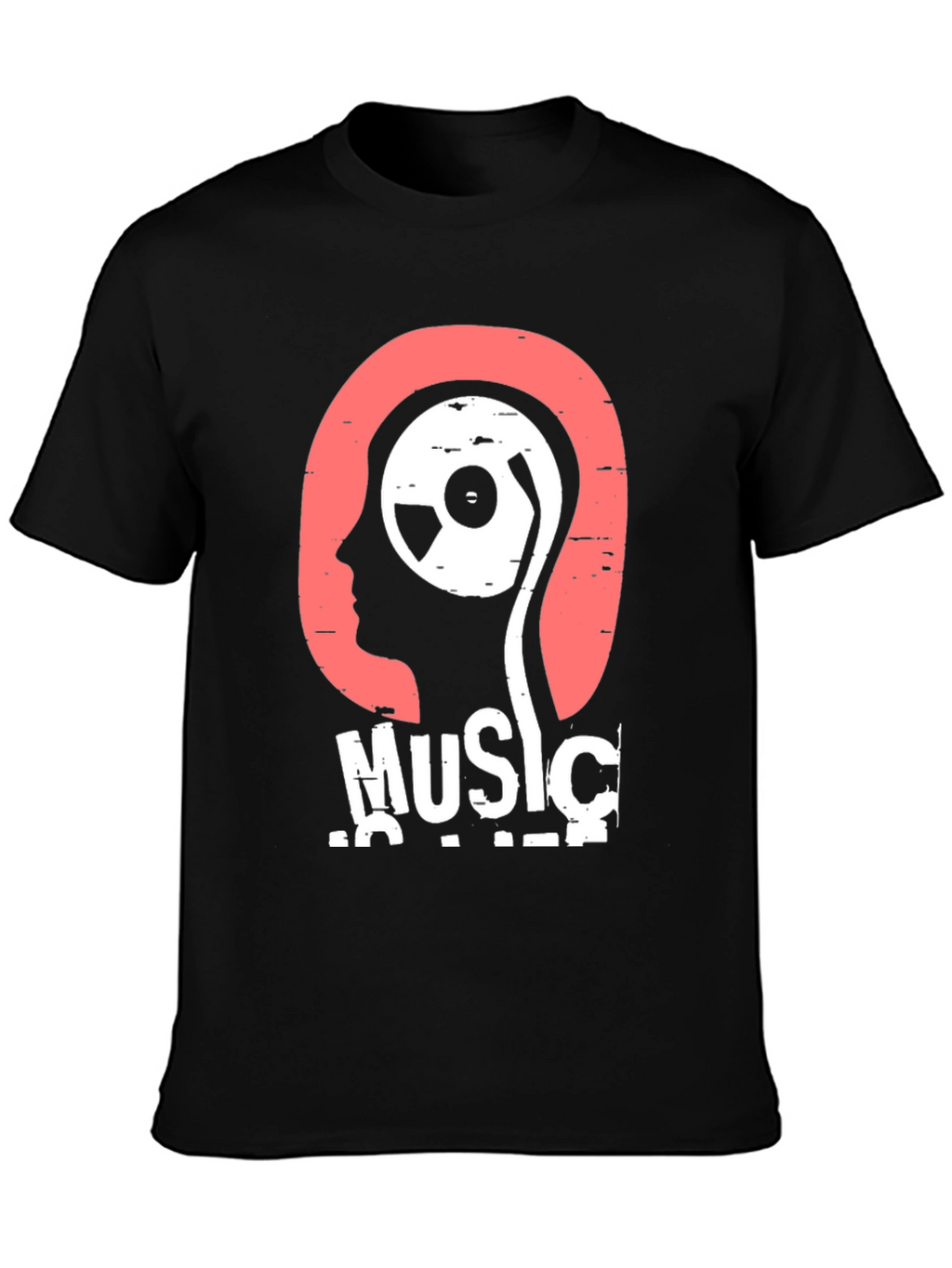 Music is Life T-Shirt - Stylish Graphic Tee